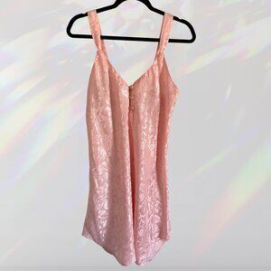 Pink Floral Print Nightgown Slip